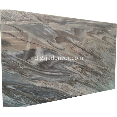 Ukuran Disesuaikan Blue Marble Slab Tile untuk Kamar Mandi